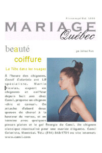 MARIAGE QUéBEC, automne/hiver 2000